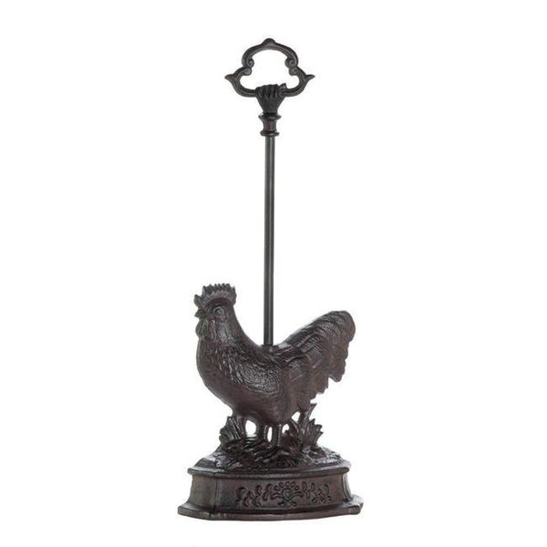 Accent Plus Accent Plus 10017894 8.75 x 3 x 24.8 in. Rooster Door Stopper with Handle 10017894